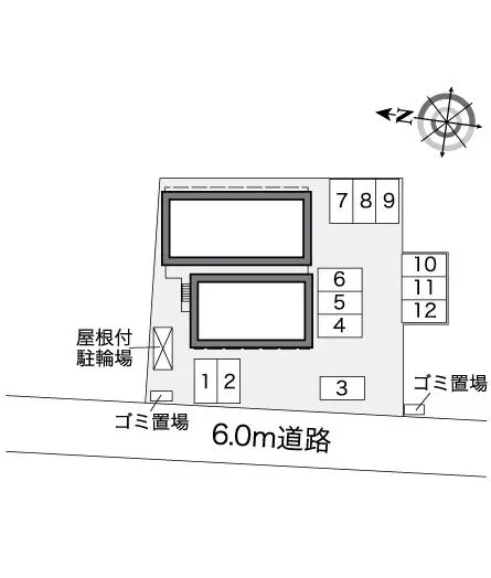 ★手数料０円★行田市桜町２丁目　月極駐車場（LP）